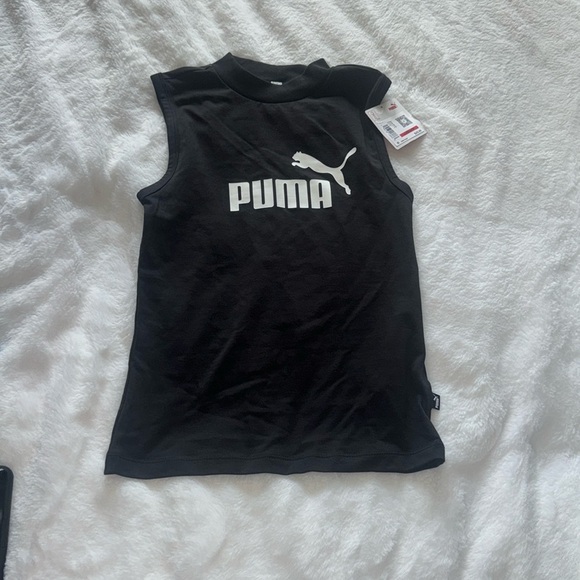 Puma Tops - Puma extra small black with puma cut off sleeve shirt